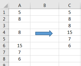 Copy Paste Skip Blanks